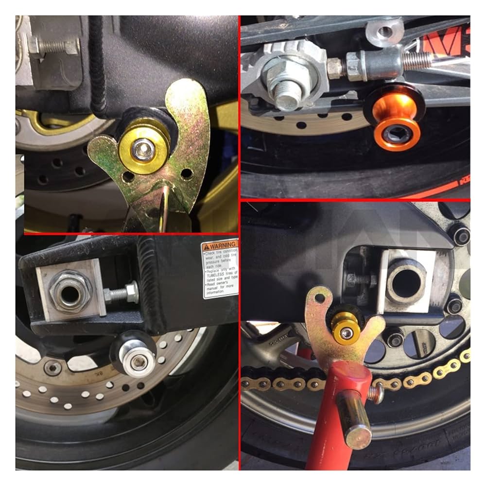 POPONページ Amazon.com: Motorcycle M8 Swing Arm Spools Sliders CNC Swing